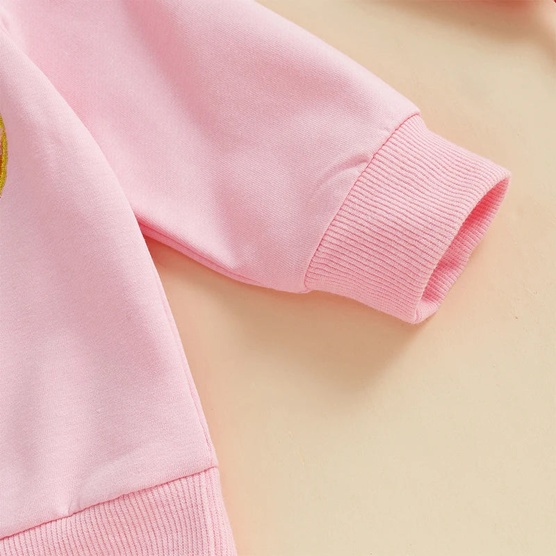 Toddler Girls' Embroidered Sweatshirt and Pants