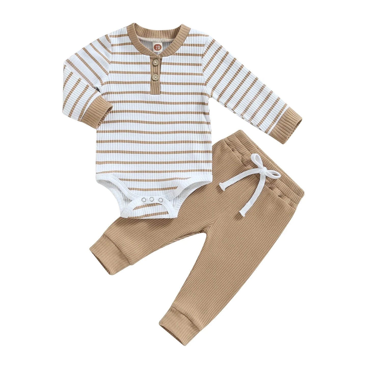 Baby Boys' Long-Sleeve Onesie and Pants