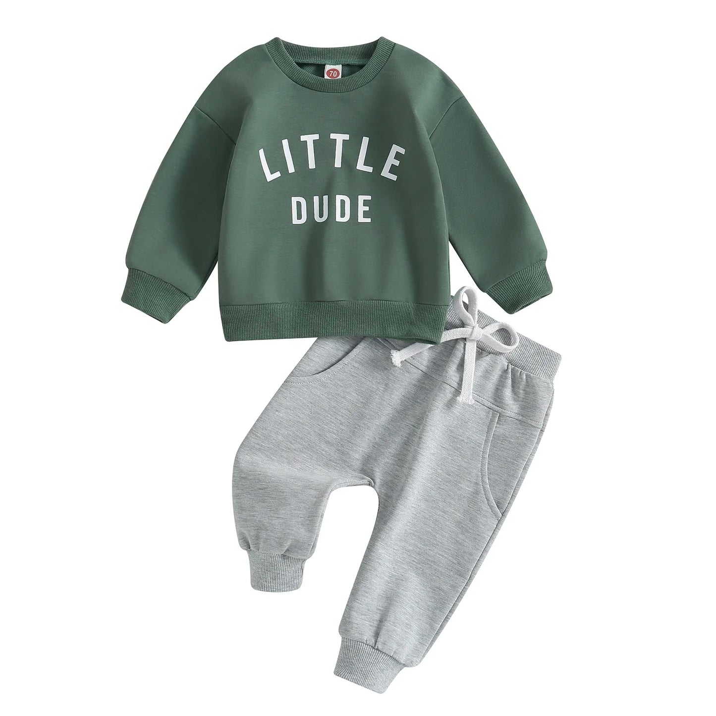 Toddler Boys' Little Dude Sweatshirt and Sweatpants