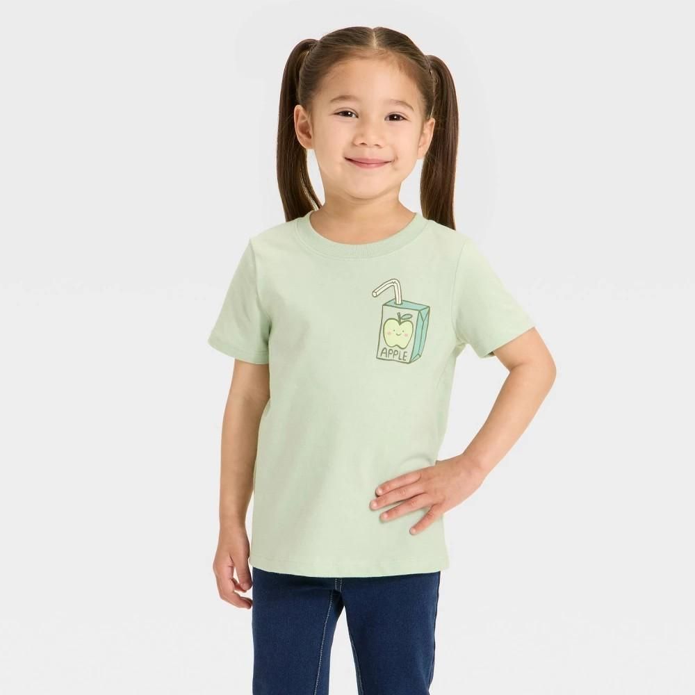 Cat & Jack™ Toddler Girls' Apple Juice Graphic T-Shirt - Sz 2T