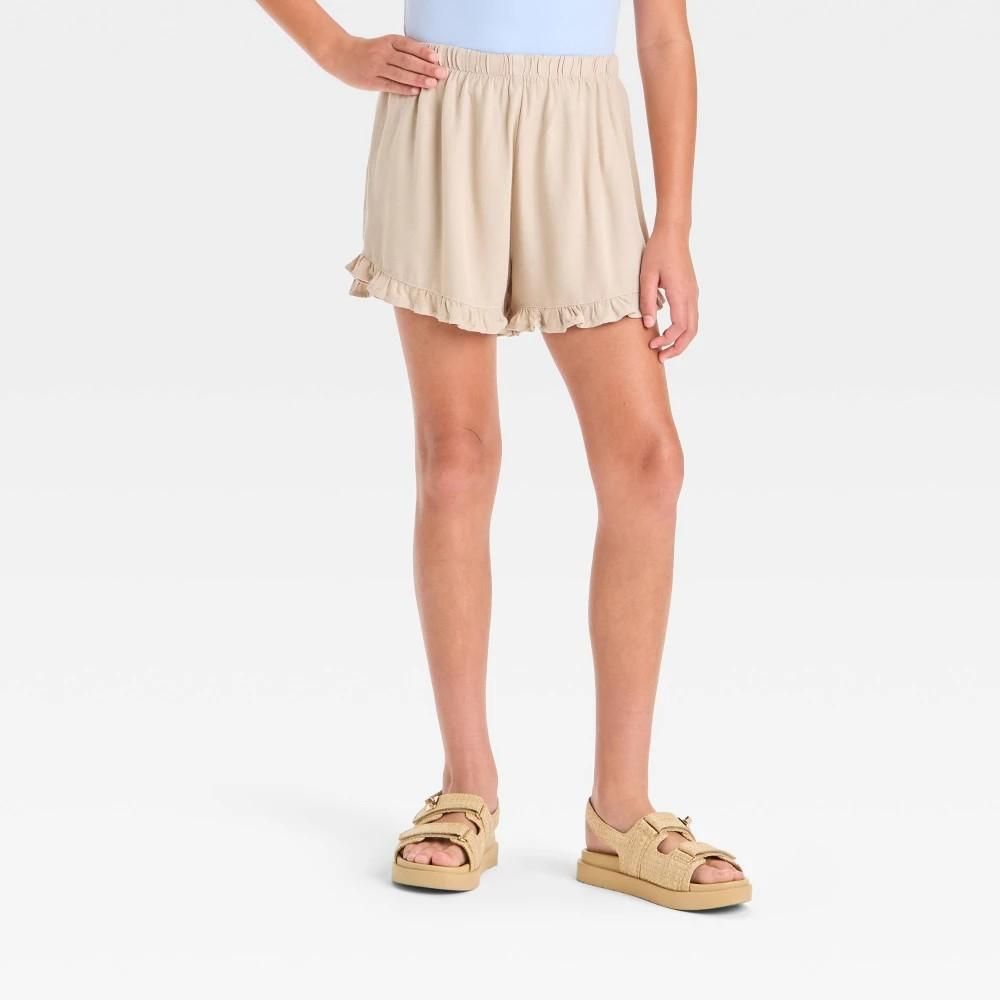 Art Class™ Girls' Ruffle Pull-on Shorts - Sz 6