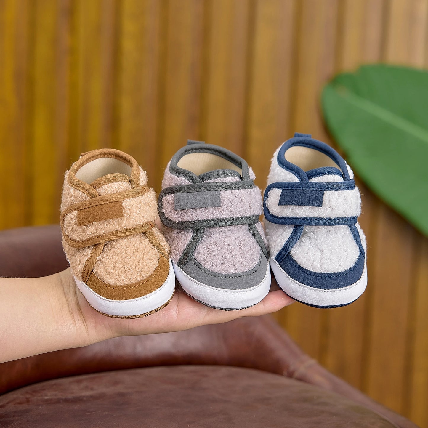 Baby Girls' Fleece-lined Anti-slip Boots