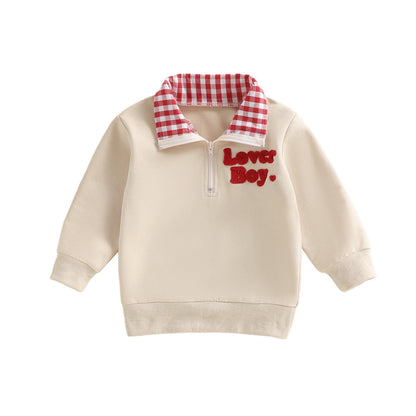 Baby Boys' Valentine's Plaid Sweatshirt