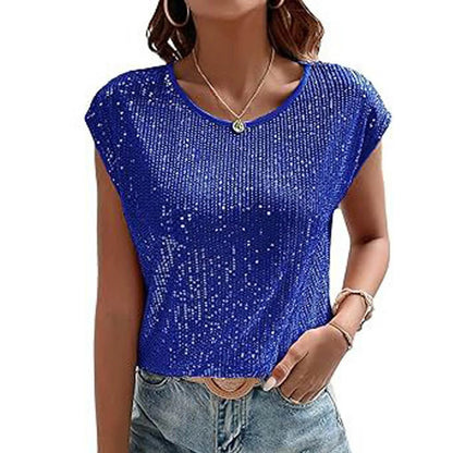Women's Short-Sleeve Sequin T-Shirt