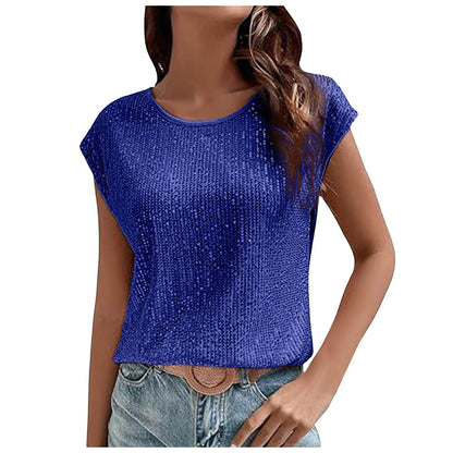 Women's Short-Sleeve Sequin T-Shirt