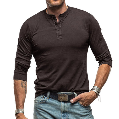 Men's Long-Sleeve Henley
