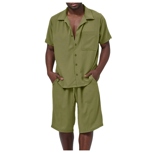 Men's Light Outfit - Shirt and Shorts