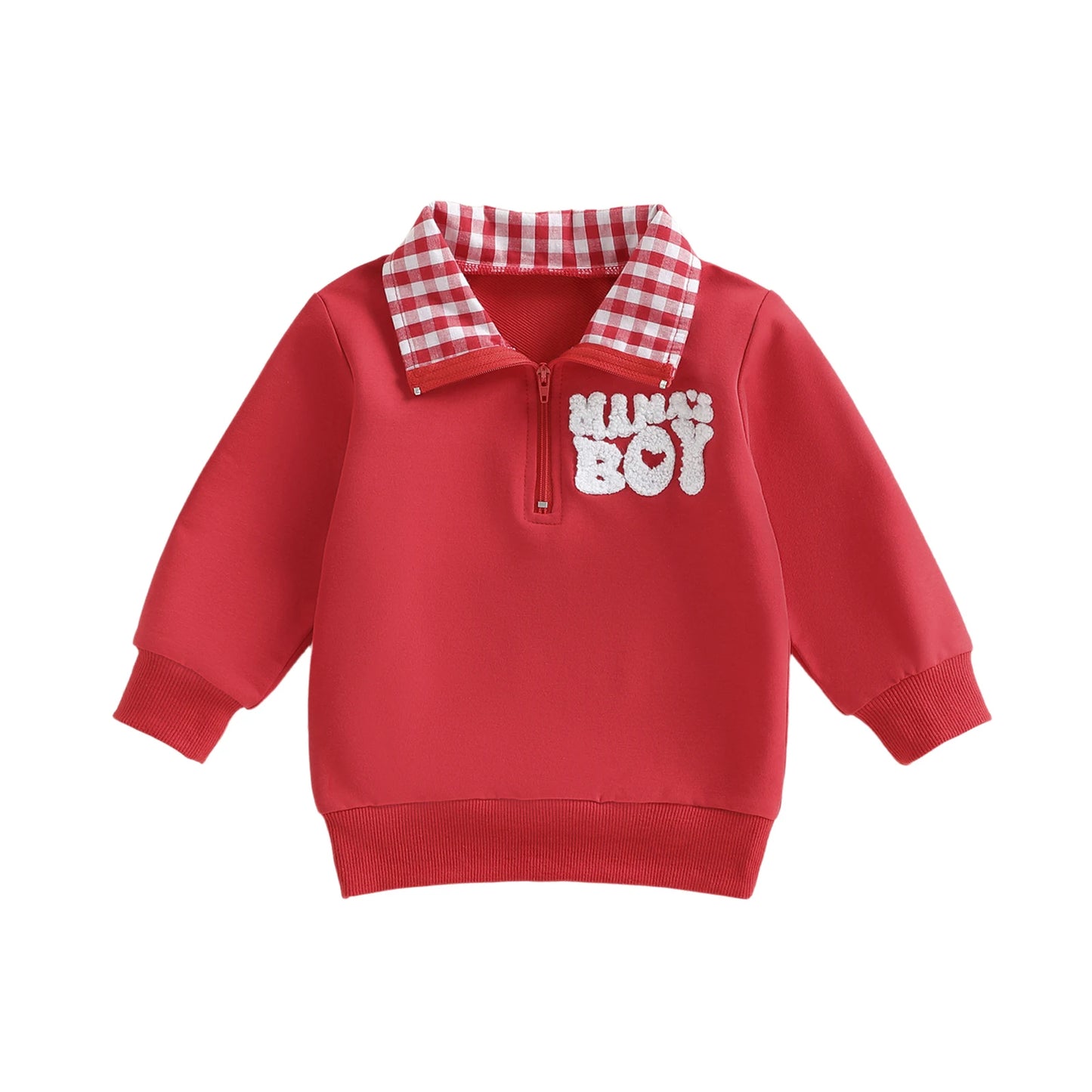 Baby Boys' Valentine's Plaid Sweatshirt