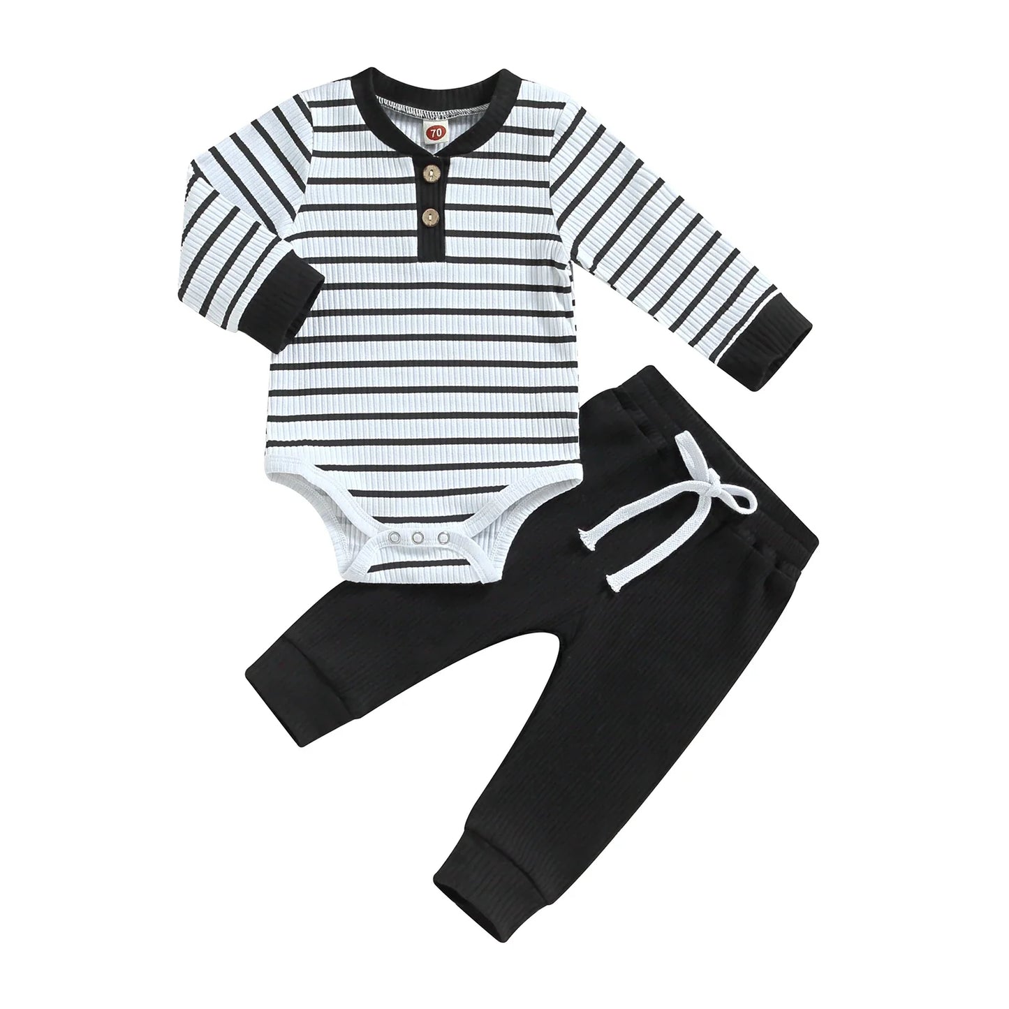 Baby Boys' Long-Sleeve Onesie and Pants