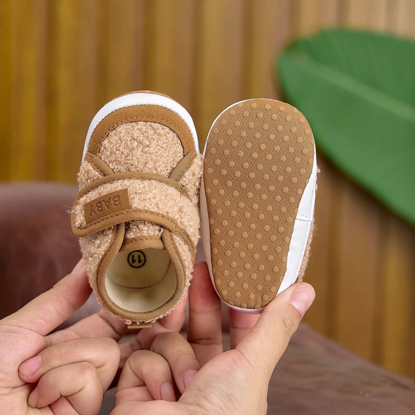 Baby Girls' Fleece-lined Anti-slip Boots