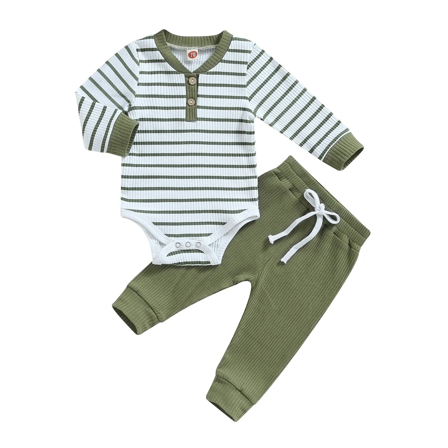 Baby Boys' Long-Sleeve Onesie and Pants