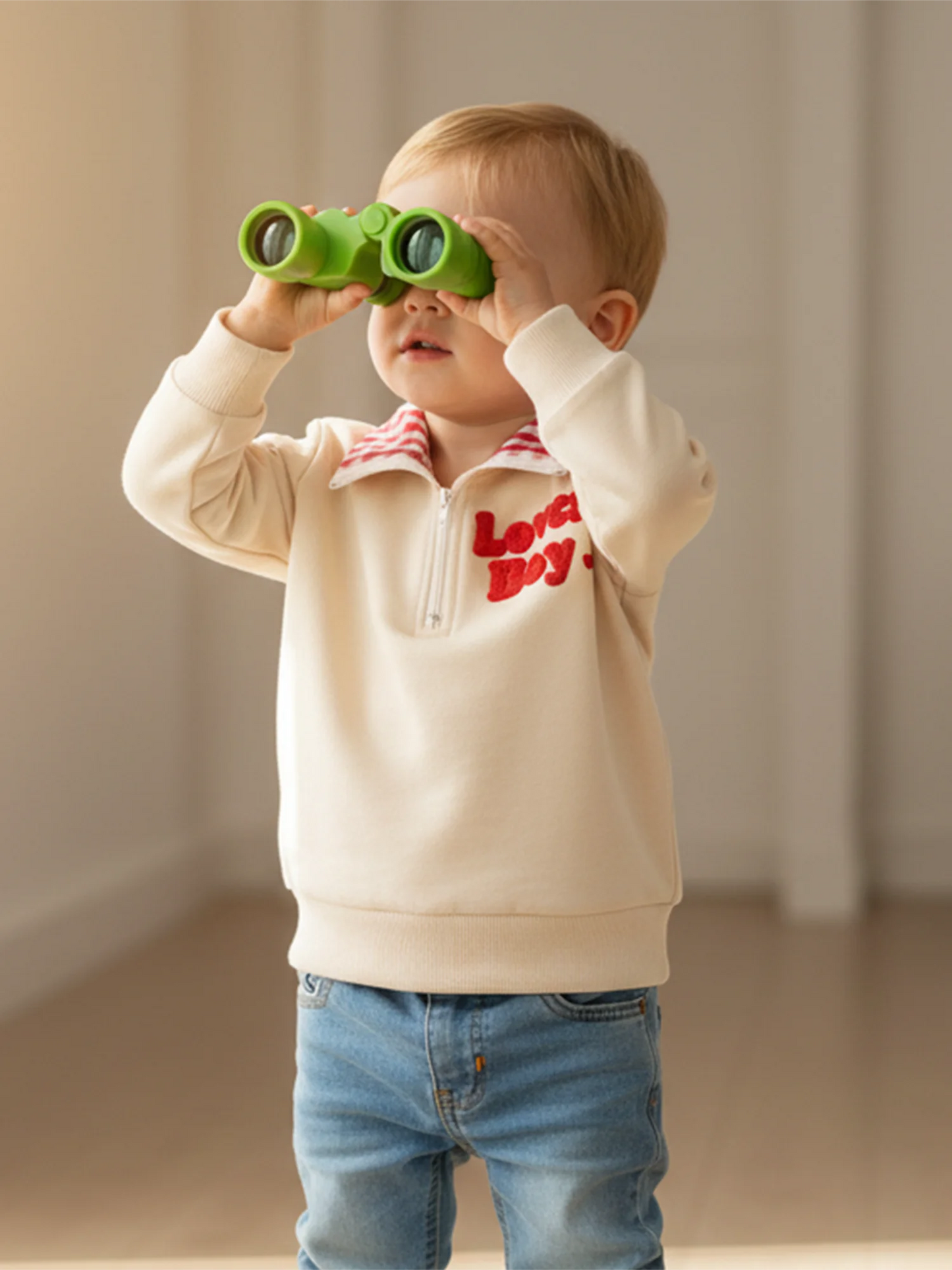 Baby Boys' Valentine's Plaid Sweatshirt