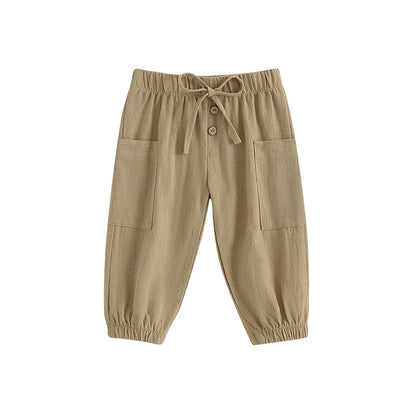 Baby Girls' Linen Cotton Pants