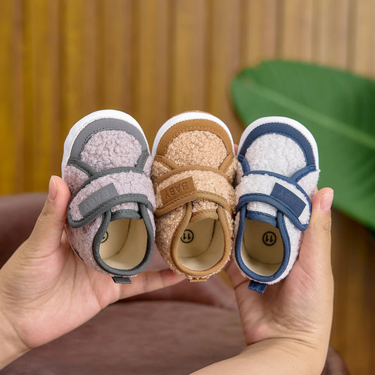 Baby Girls' Fleece-lined Anti-slip Boots