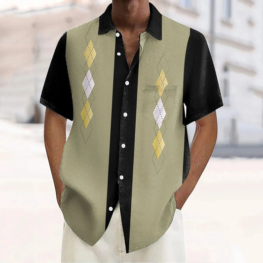 Men's Short-Sleeve Bowler Shirt