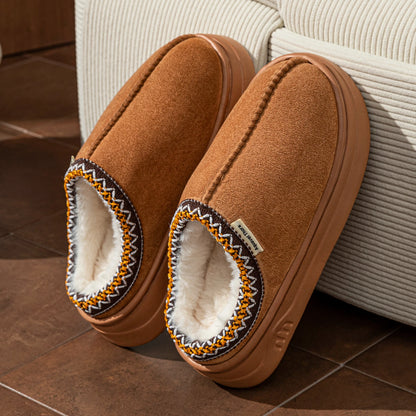 Men's Plush Anti-slip Slippers