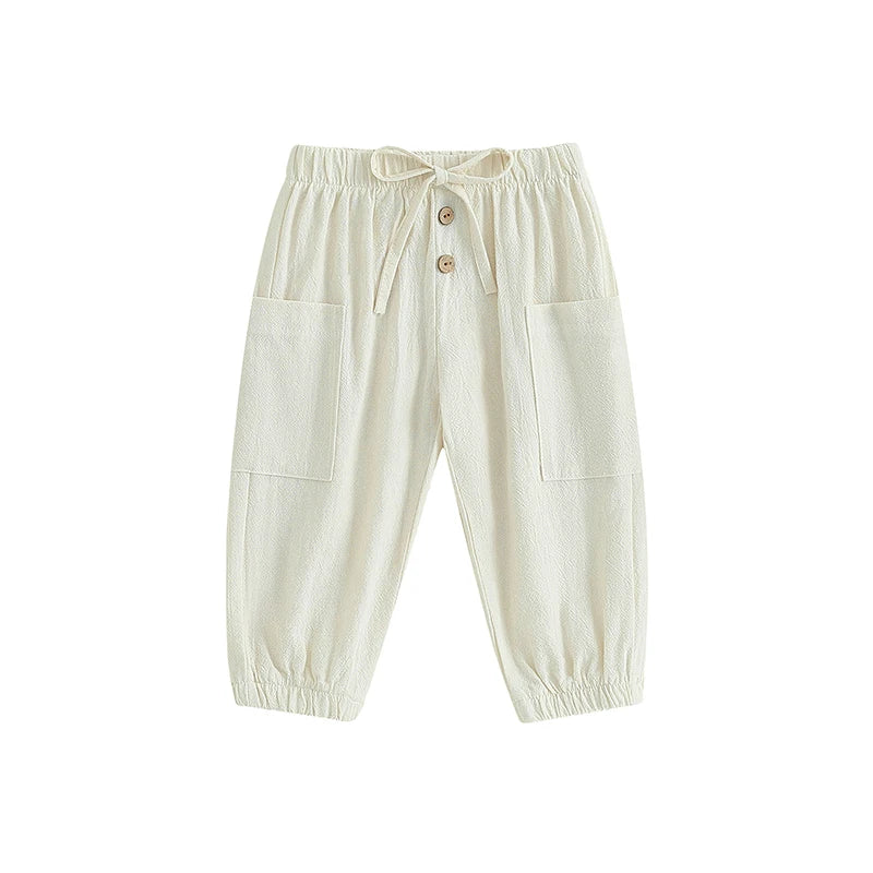 Baby Girls' Linen Cotton Pants