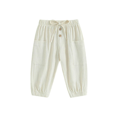 Baby Girls' Linen Cotton Pants