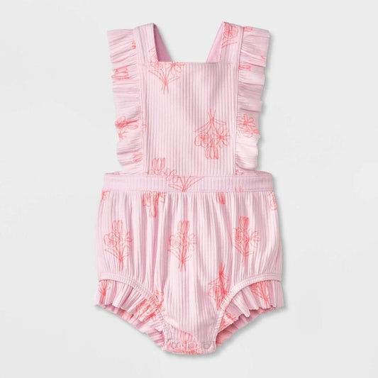 Cat & Jack™ Baby Girls' Ruffle Romper - Sz 0-3mo