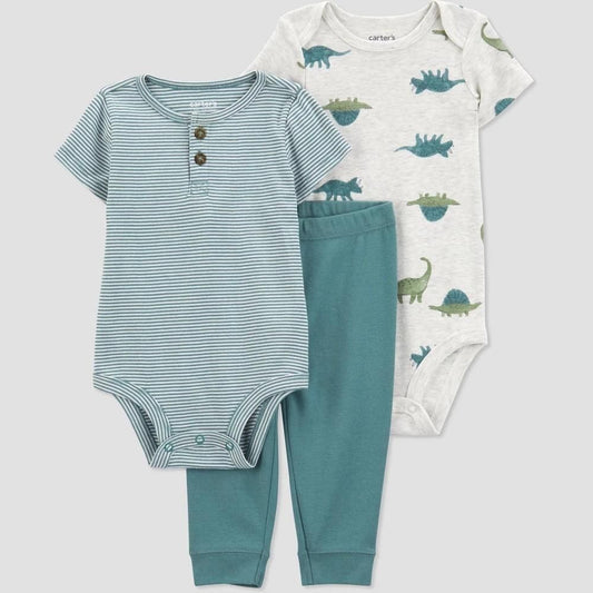 Carter's Just One You Baby Boys' Dinos Printed Top & Bottom Set - Sz 3mo